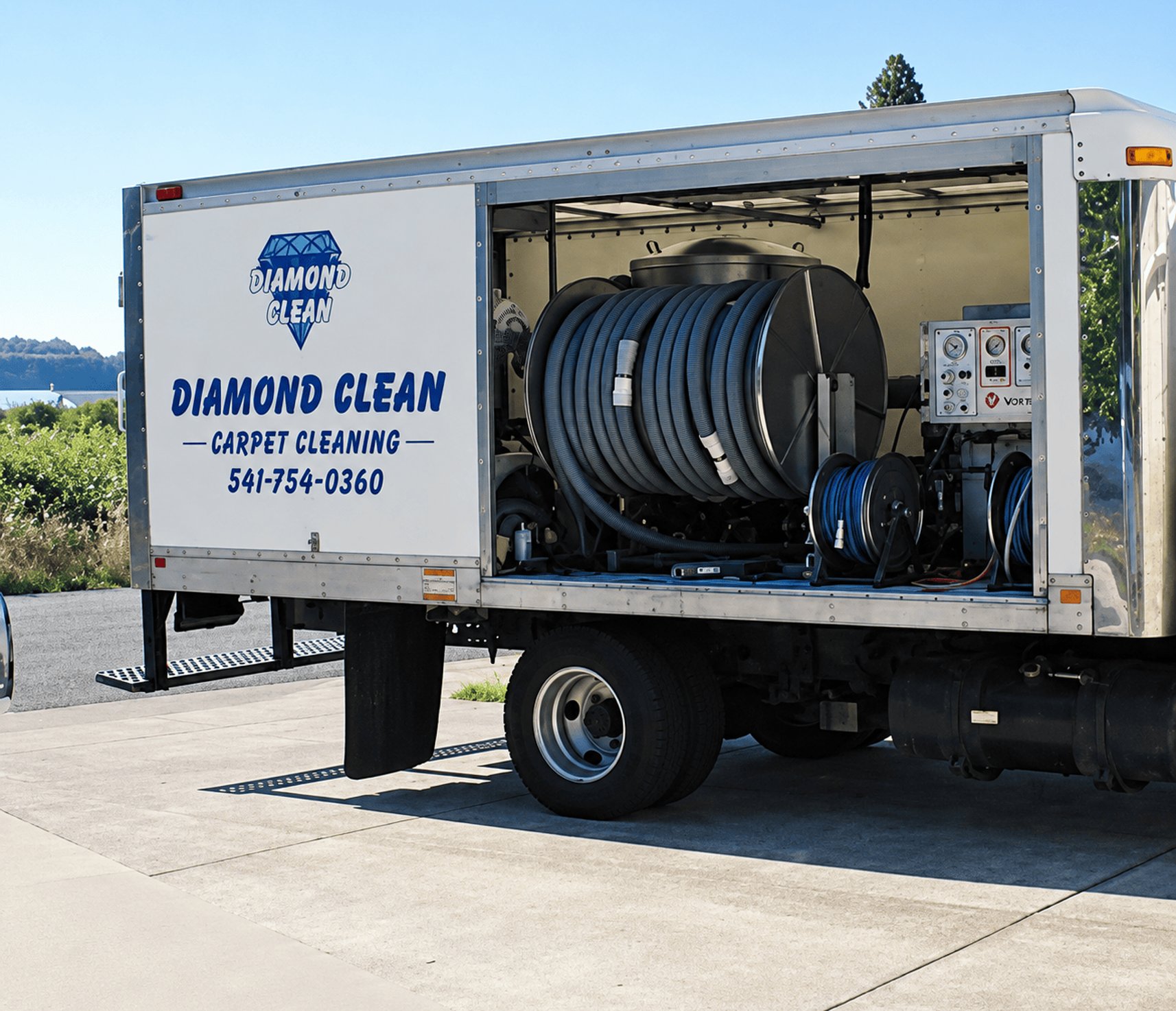 Diamond Clean truck-mounted cleaning system